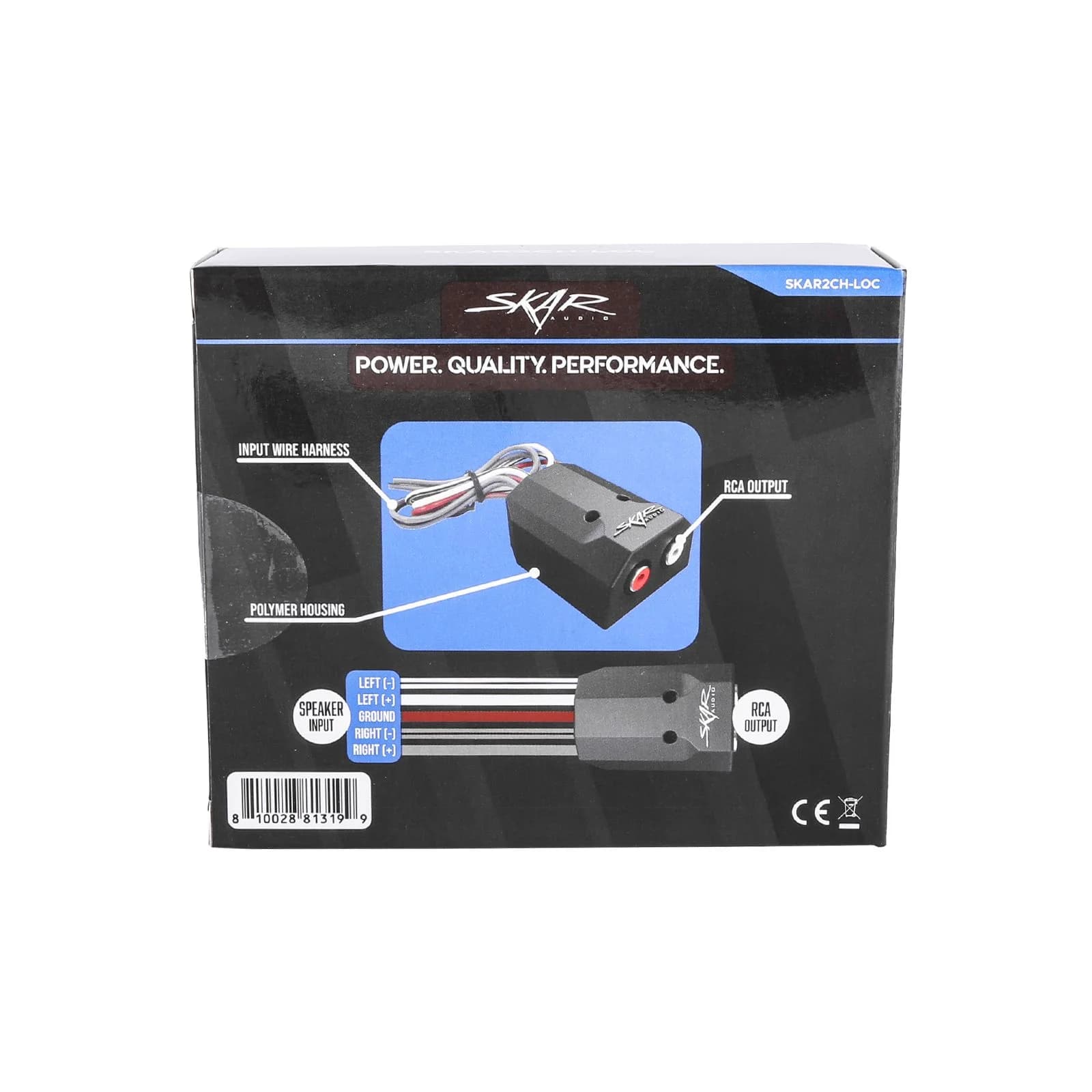 Featured Product Photo 1 for SKAR2CH-LOC | 2-Channel Speaker Wire to RCA Line-Out Converter