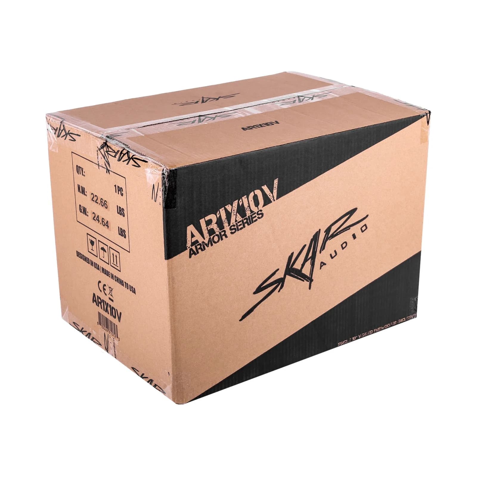 Featured Product Photo 8 for AR1X10V | Single 10" Armor Coated Ported Subwoofer Enclosure