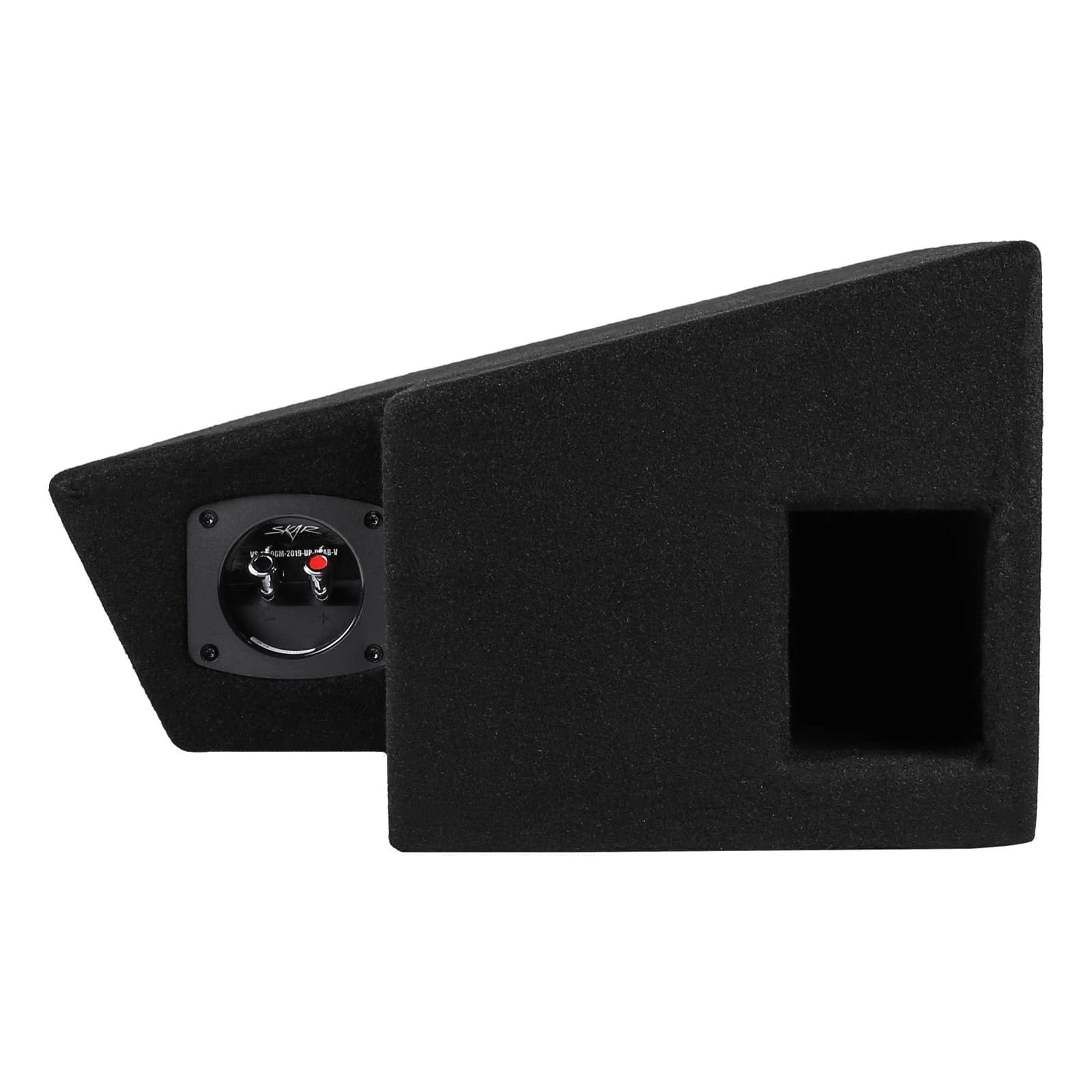 Featured Product Photo 4 for 2019-2025 Chevy Silverado & GMC Sierra Double Cab Compatible Single 10" Ported Subwoofer Enclosure