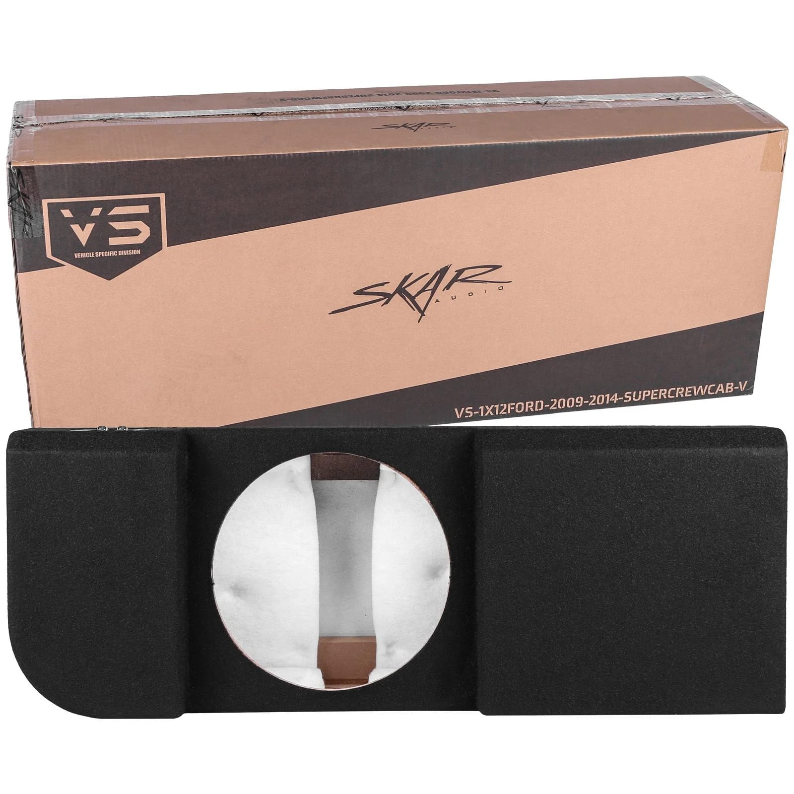 2009-2014 Ford F-150 Super Crew Cab Compatible Single 12" Ported Subwoofer Enclosure #8