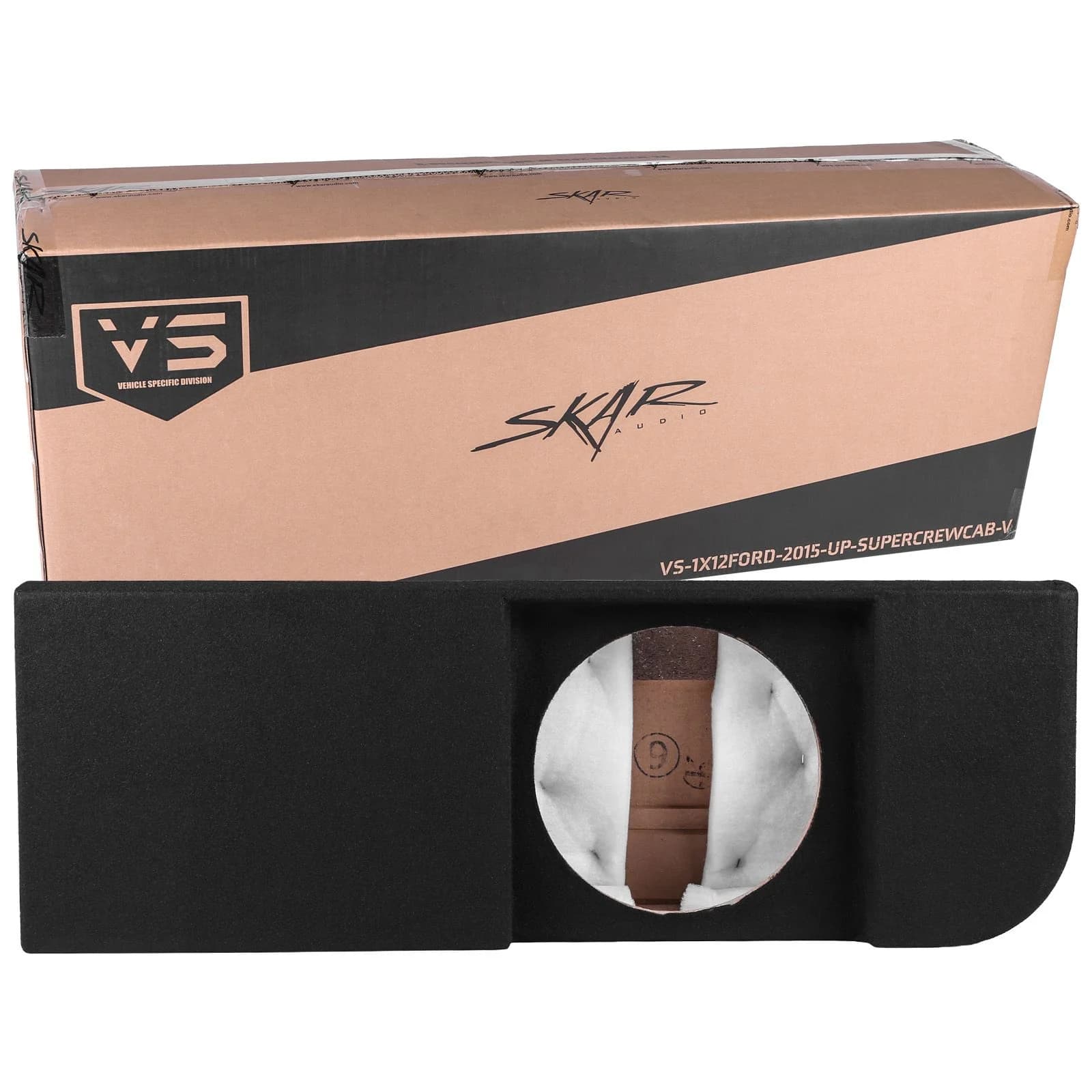 Featured Product Photo 7 for 2015-2026 Ford F-150 Super Crew Cab Compatible Single 12" Ported Subwoofer Enclosure