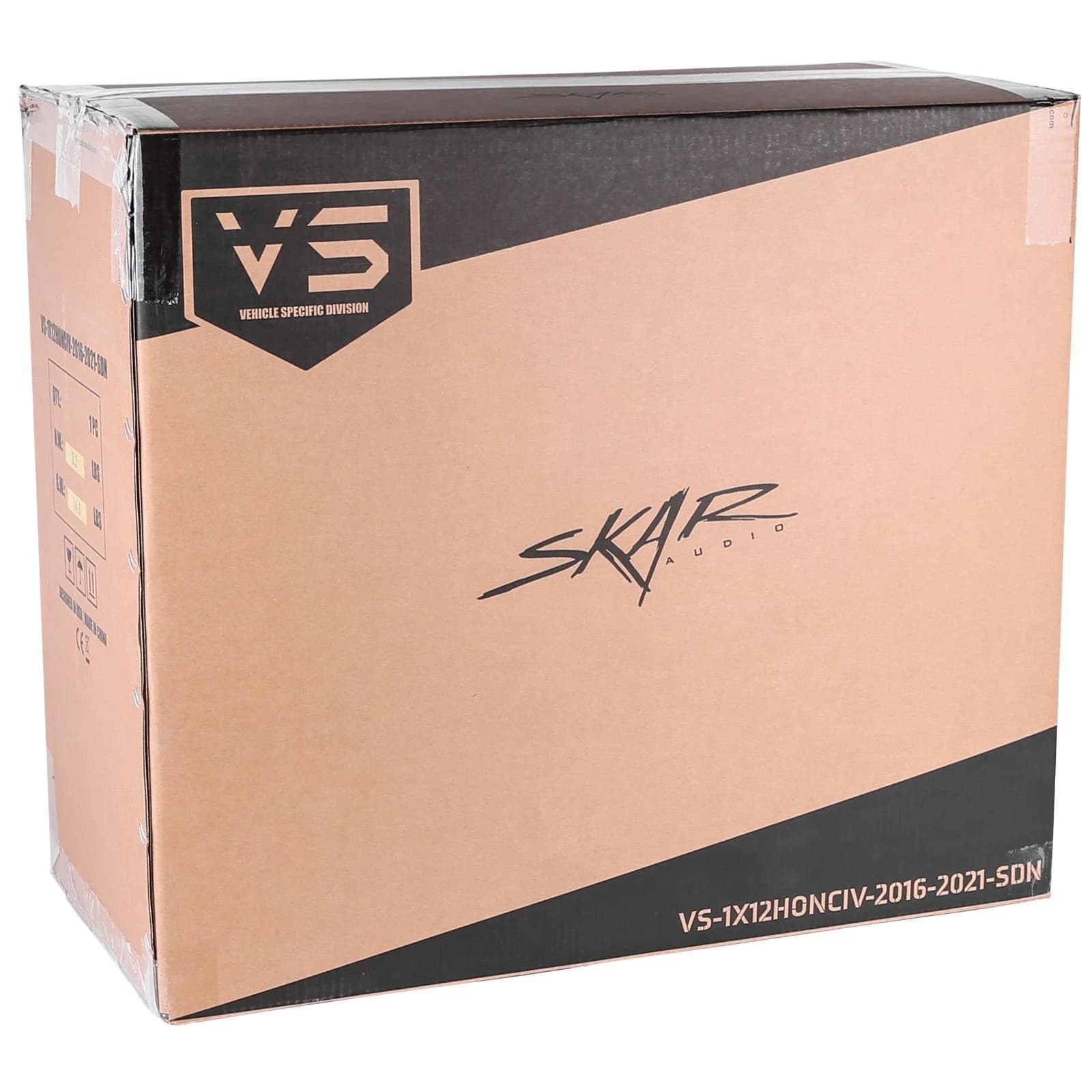 Featured Product Photo 6 for 2016-2021 Honda Civic Sedan Compatible Single 12" Sealed Subwoofer Enclosure