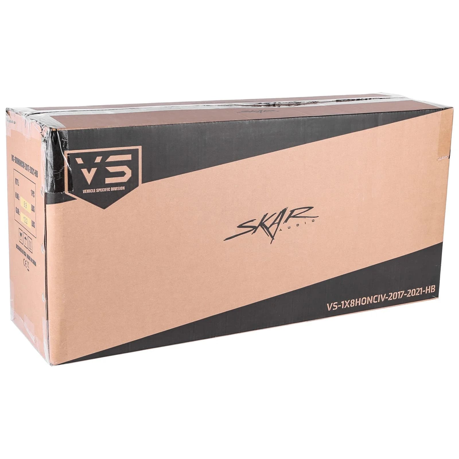 Featured Product Photo 6 for 2017-2021 Honda Civic Hatchback Sport Compatible Single 8" Sealed Subwoofer Enclosure