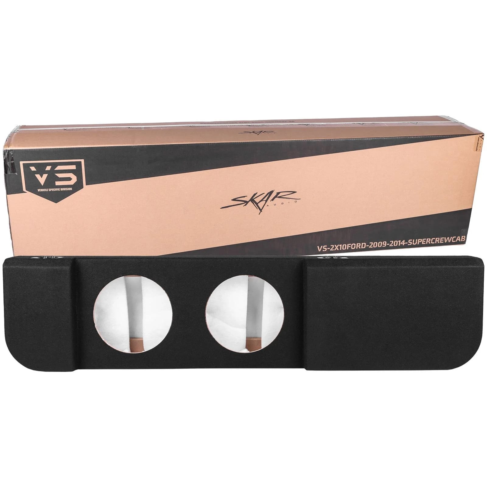 2009-2014 Ford F-150 Super Crew Cab Compatible Dual 10" Sealed Subwoofer Enclosure #7