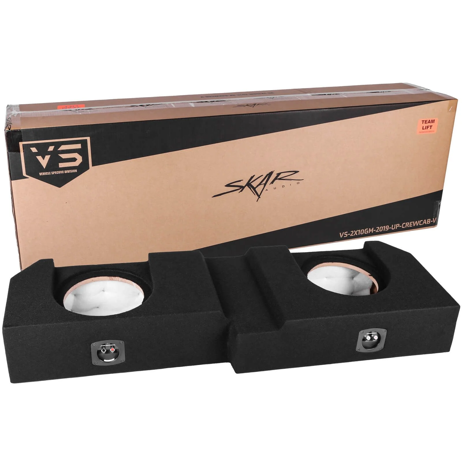 2019-2025 Chevy Silverado & GMC Sierra Crew Cab Compatible Dual 10" Ported Subwoofer Enclosure #7