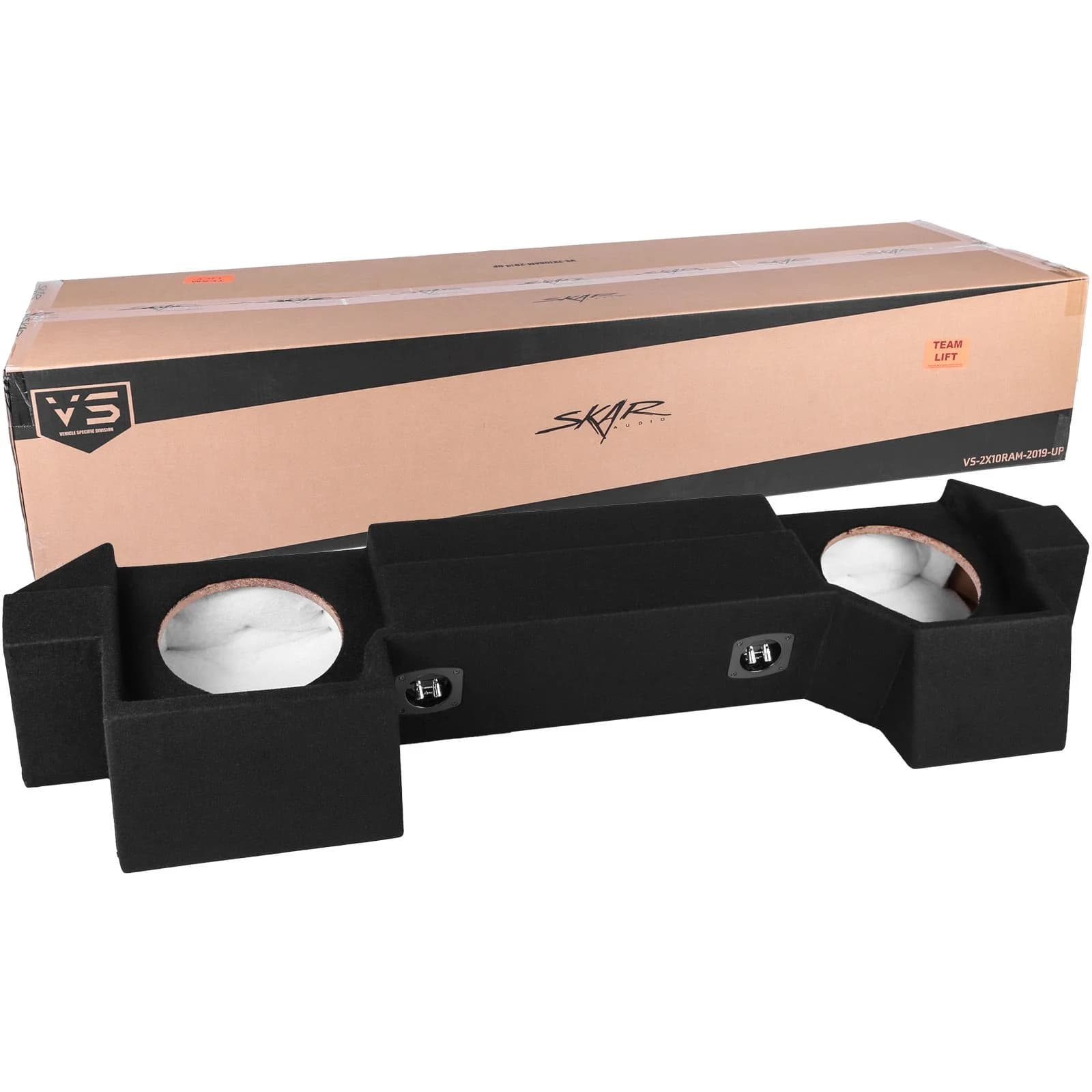 Featured Product Photo 6 for 2019-2025 Ram 1500 (5th Gen) Crew Cab Compatible Dual 10" Sealed Subwoofer Enclosure