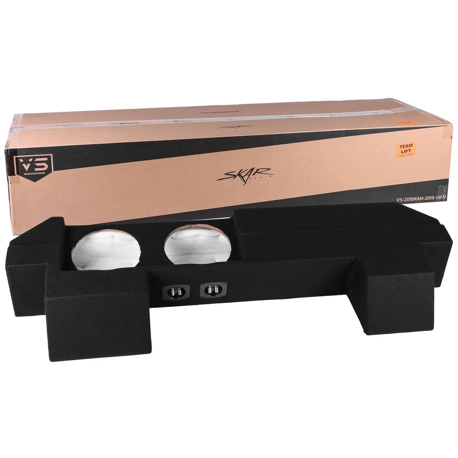 2019-2025 Ram 1500 (5th Gen) Crew Cab Compatible Dual 10" Ported Subwoofer Enclosure #8