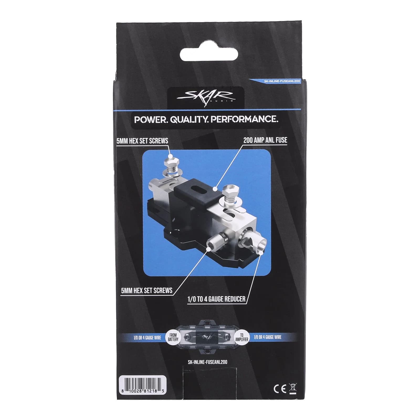 Featured Product Photo 7 for SK-INLINE-FUSEANL200 | 1/0 or 4 Gauge Inline ANL Fuse Holder - 200 Amp ANL Fuse