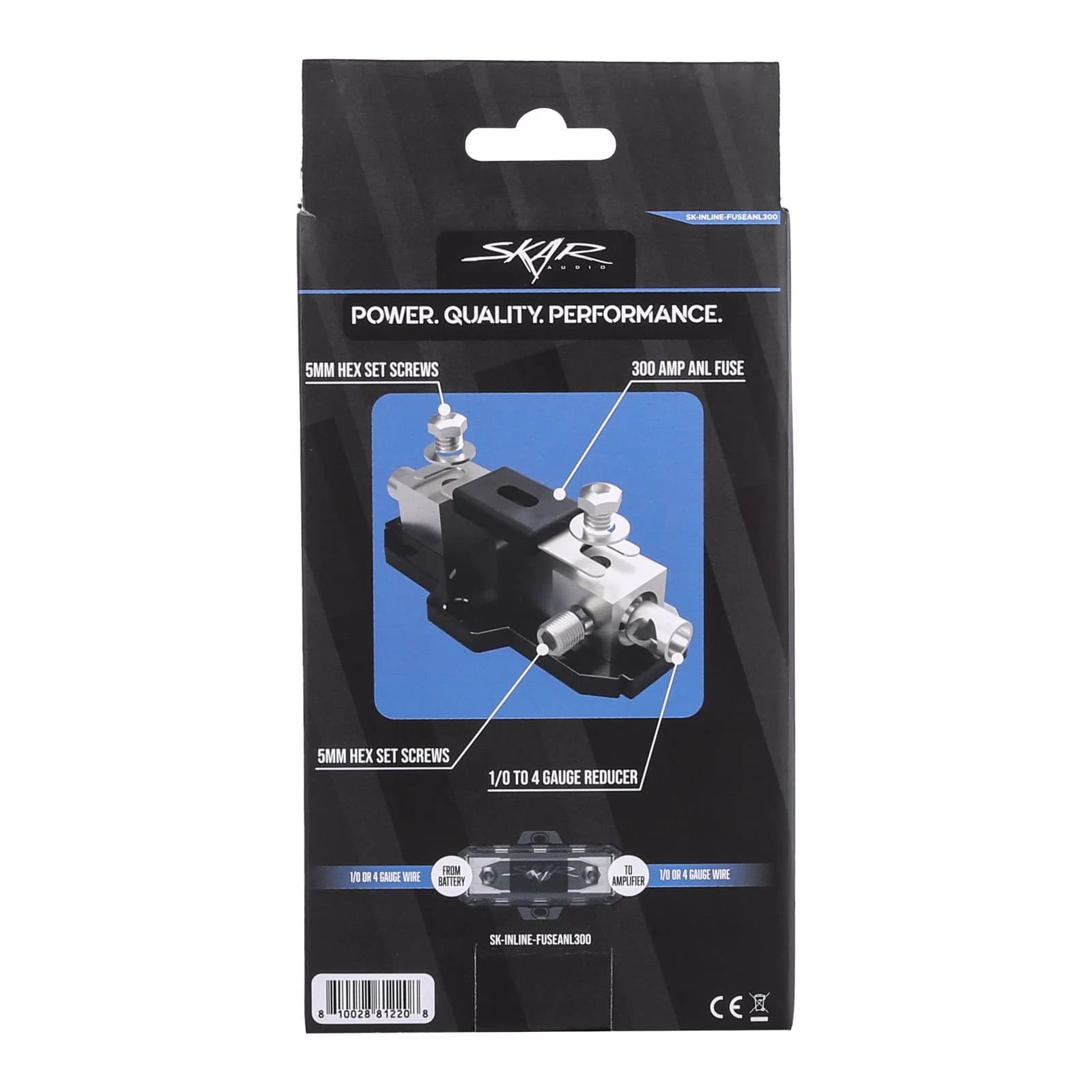 Featured Product Photo 7 for SK-INLINE-FUSEANL300 | 1/0 or 4 Gauge Inline ANL Fuse Holder - 300 Amp ANL Fuse