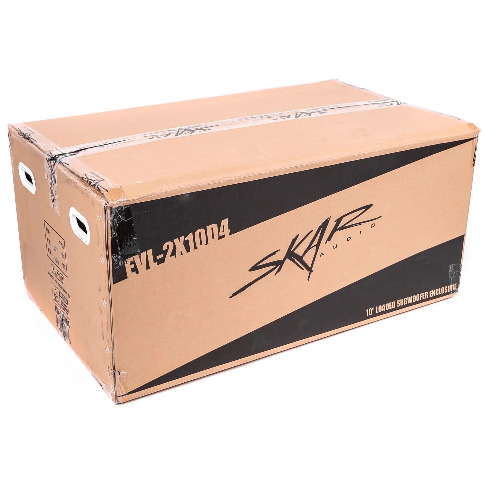 EVL-2X10D4 | Dual 10" 4,000 Watt EVL Series Loaded Vented Subwoofer Enclosure #6