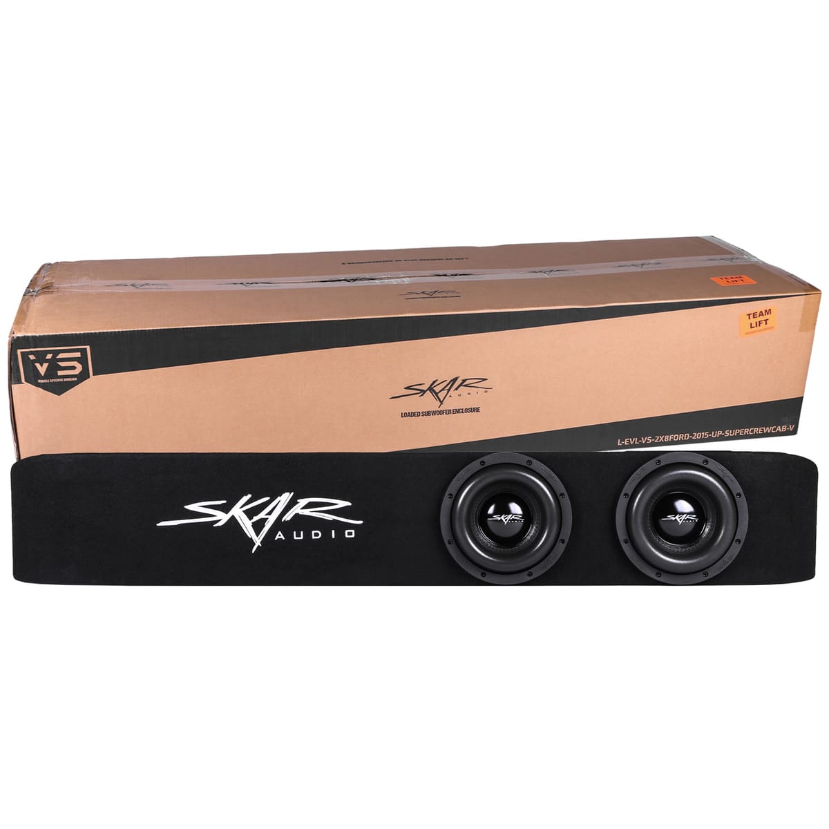 Dual 8" 2,400W Max Power Loaded Subwoofer Enclosure Compatible with 2015-2025 Ford F-150 Super Crew Cab Trucks #8