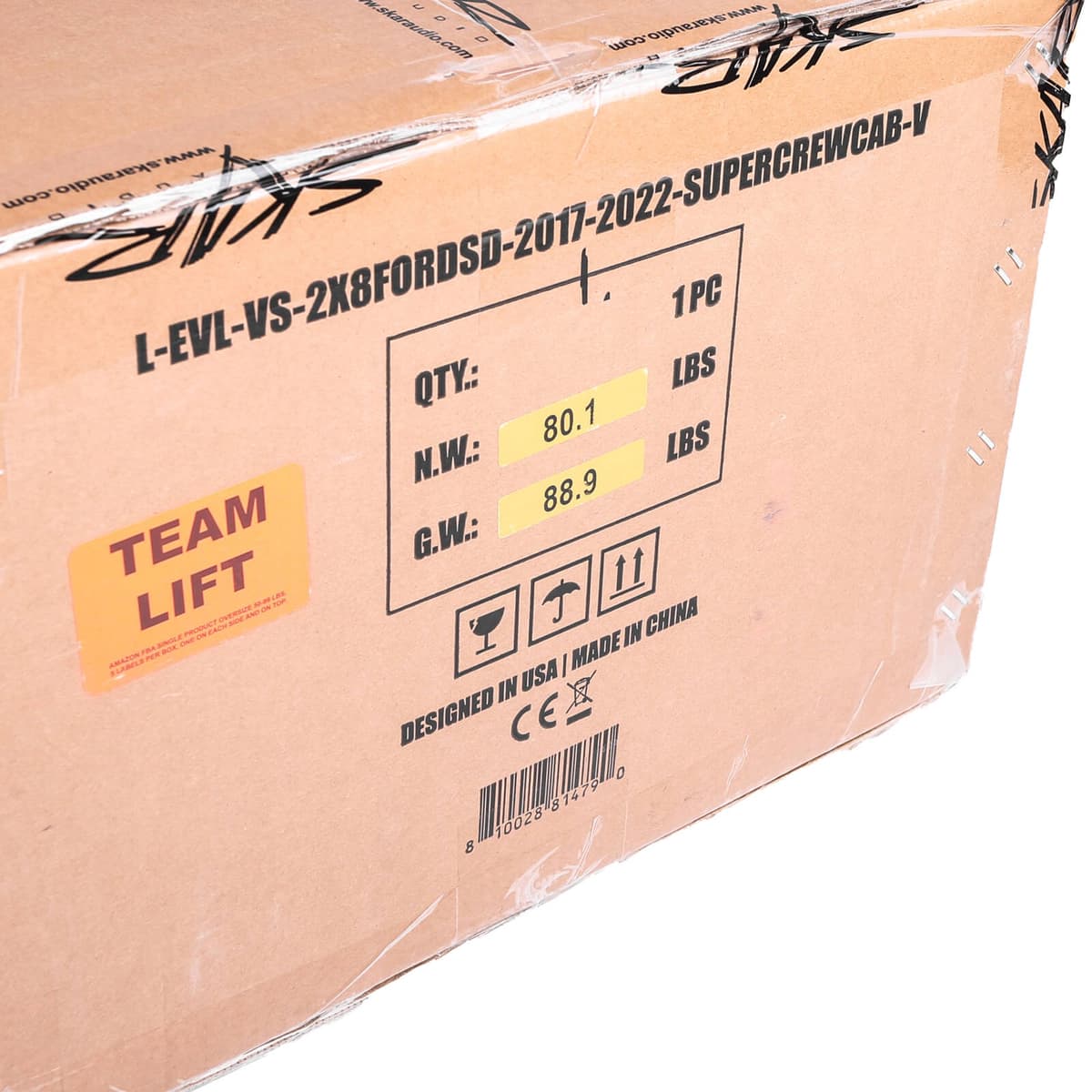 Featured Product Photo 8 for Dual 8" 2,400W Max Power Loaded Subwoofer Enclosure Compatible with 2017-2025 Ford Super Duty (F-250/350/450) SuperCrew Cab Trucks