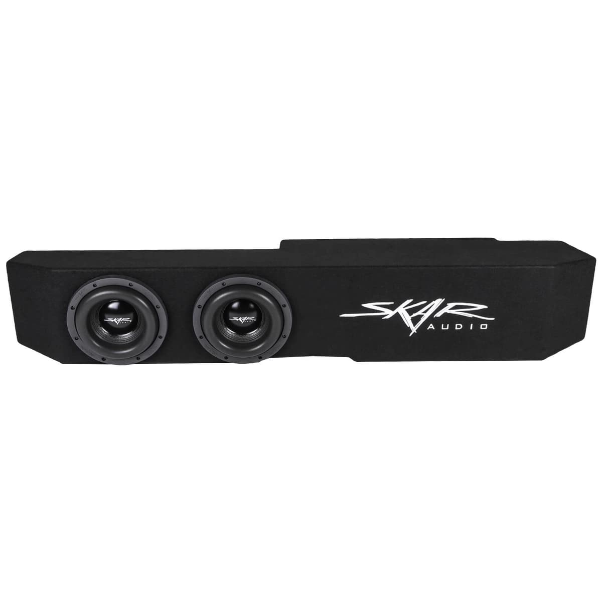 Featured Product Photo 2 for Dual 8" 2,400W Max Power Loaded Subwoofer Enclosure Compatible with 2019-2025 Chevrolet Silverado/GMC Sierra Double Cab Trucks