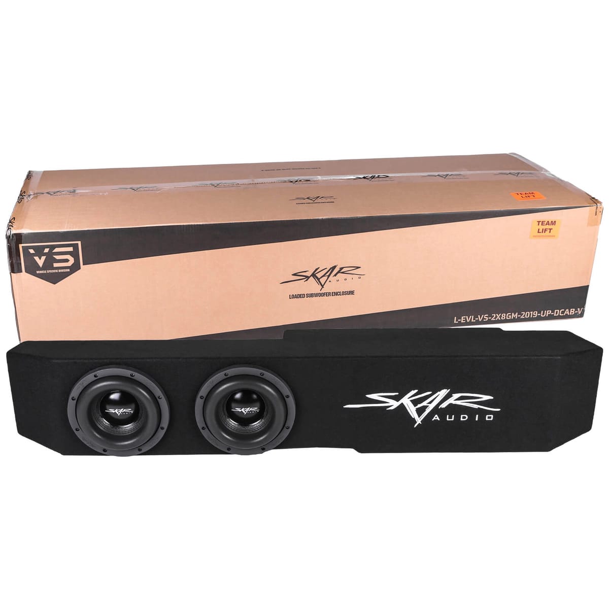 Dual 8" 2,400W Max Power Loaded Subwoofer Enclosure Compatible with 2019-2025 Chevrolet Silverado/GMC Sierra Double Cab Trucks #8