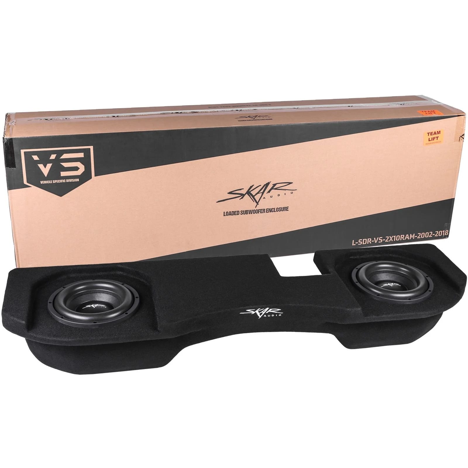 Dual 10" 2,400W Max Power Loaded Subwoofer Enclosure Compatible with 2002-2018 Dodge Ram Crew & Quad Cab Trucks #9