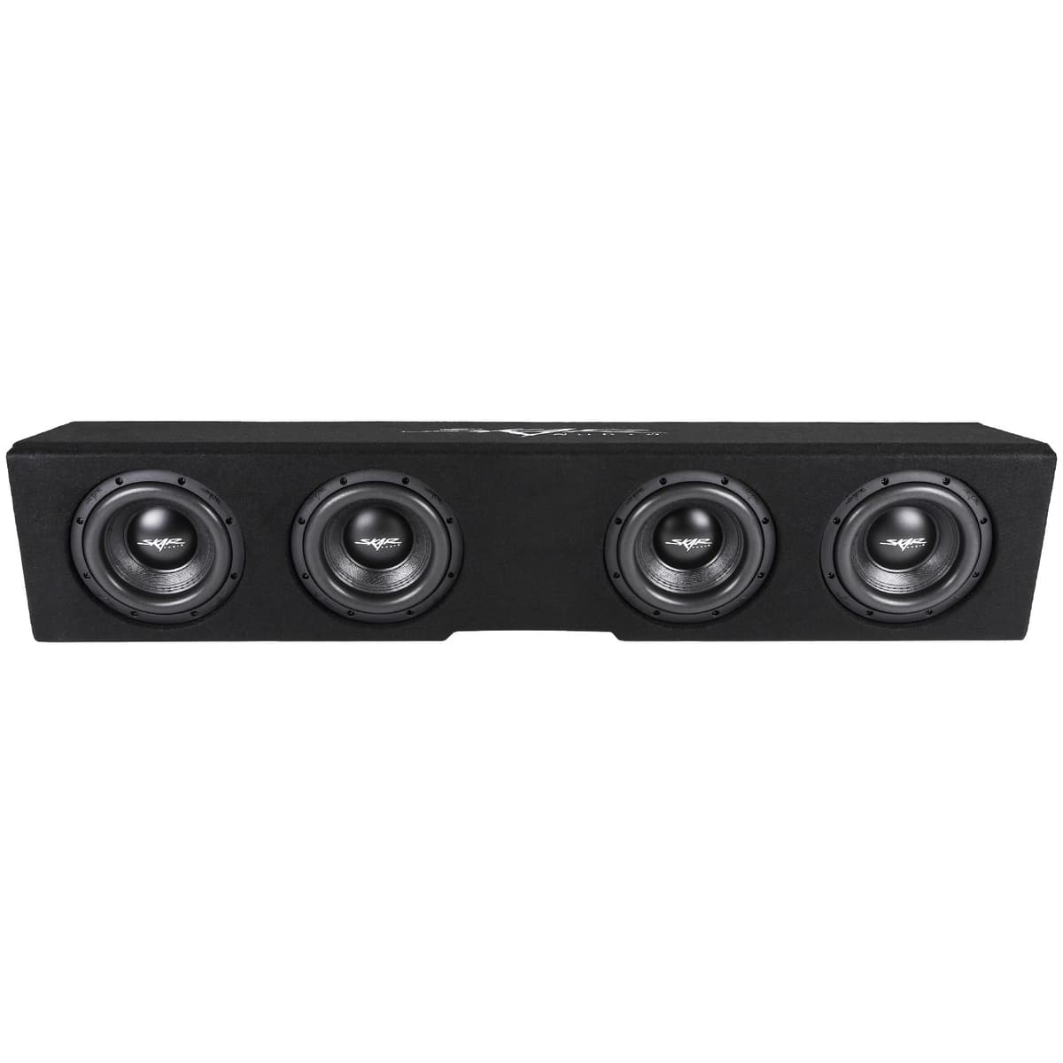 Featured Product Photo 1 for Quad 8" 3200W Max Power Loaded Ported Subwoofer Enclosure Compatible with 2019-2025 Chevy Silverado & GMC Sierra Crew Cab Trucks