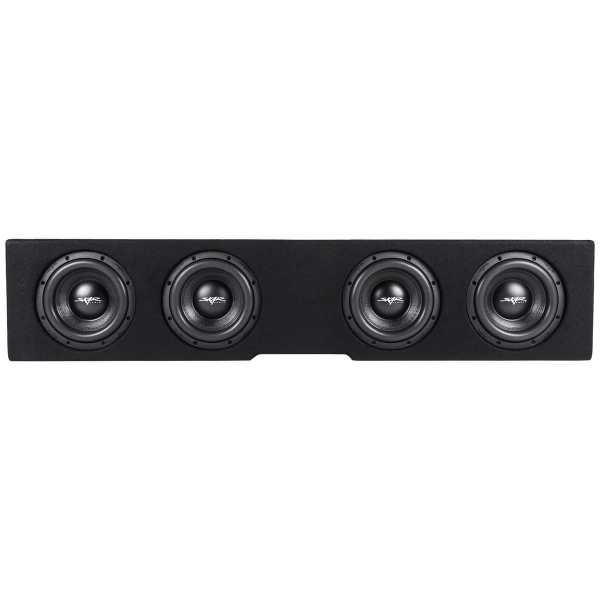 Featured Product Photo 2 for Quad 8" 3200W Max Power Loaded Ported Subwoofer Enclosure Compatible with 2019-2025 Chevy Silverado & GMC Sierra Crew Cab Trucks