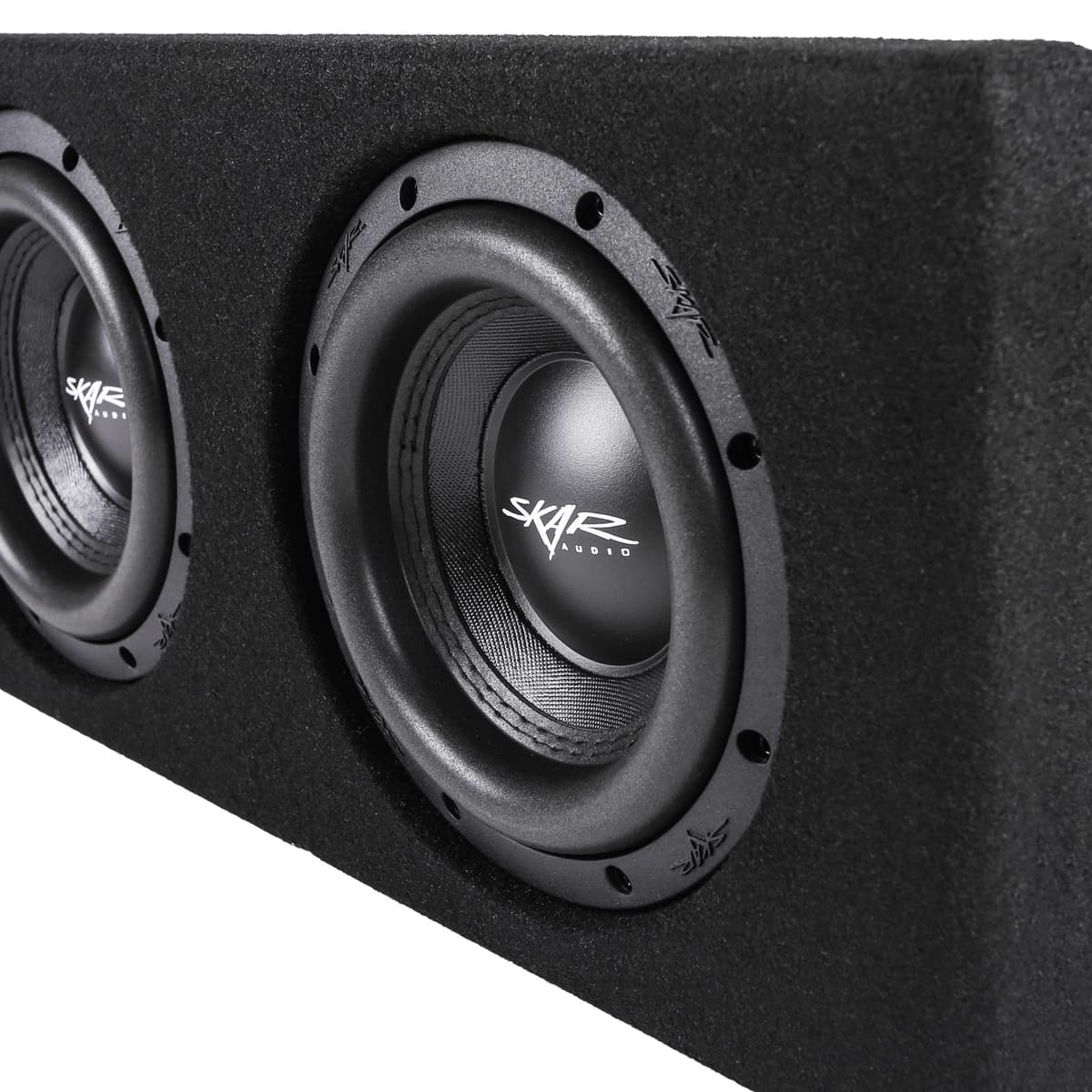 Featured Product Photo 7 for Quad 8" 3200W Max Power Loaded Ported Subwoofer Enclosure Compatible with 2019-2025 Chevy Silverado & GMC Sierra Crew Cab Trucks