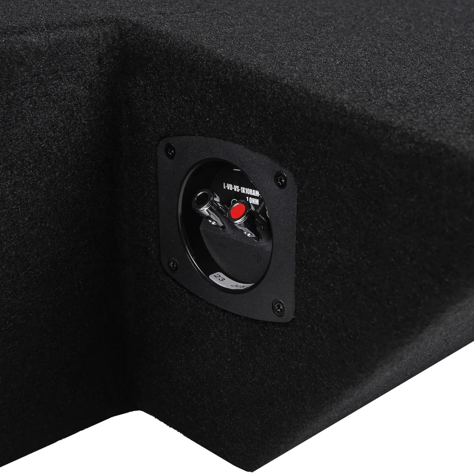 Single 10" 800W Max Power Loaded Subwoofer Enclosure Compatible with 2019-2024 Ram 1500 (5th Gen) Crew Cab Trucks #6