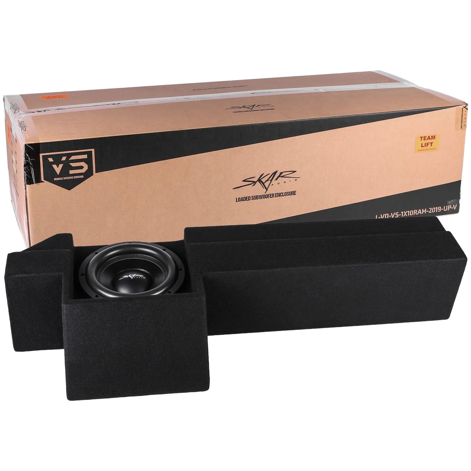 Single 10" 800W Max Power Loaded Subwoofer Enclosure Compatible with 2019-2024 Ram 1500 (5th Gen) Crew Cab Trucks #8