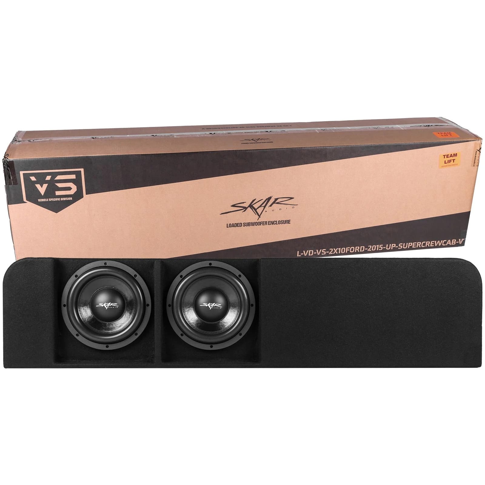 Dual 10" 1,600W Max Power Loaded Ported Subwoofer Enclosure Compatible with 2015-2026 Ford F-150 Super Crew Cab Trucks #8