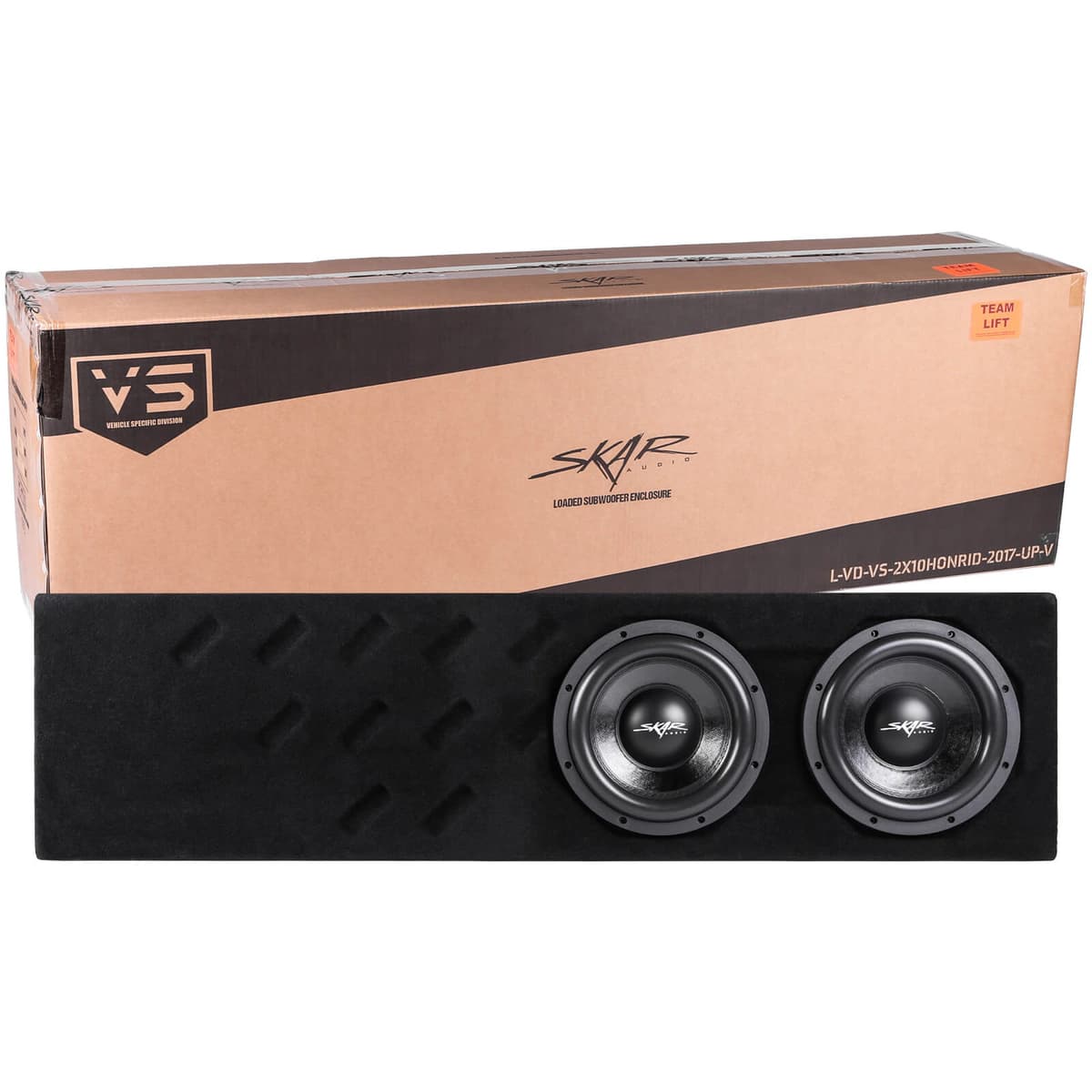 Featured Product Photo 8 for Dual 10" 1,600W Max Power Loaded Subwoofer Enclosure Compatible with 2017-2025 Honda Ridgeline Crew Cab Trucks