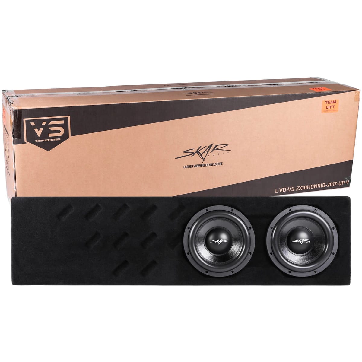 Dual 10" 1,600W Max Power Loaded Subwoofer Enclosure Compatible with 2017-2025 Honda Ridgeline Crew Cab Trucks #9