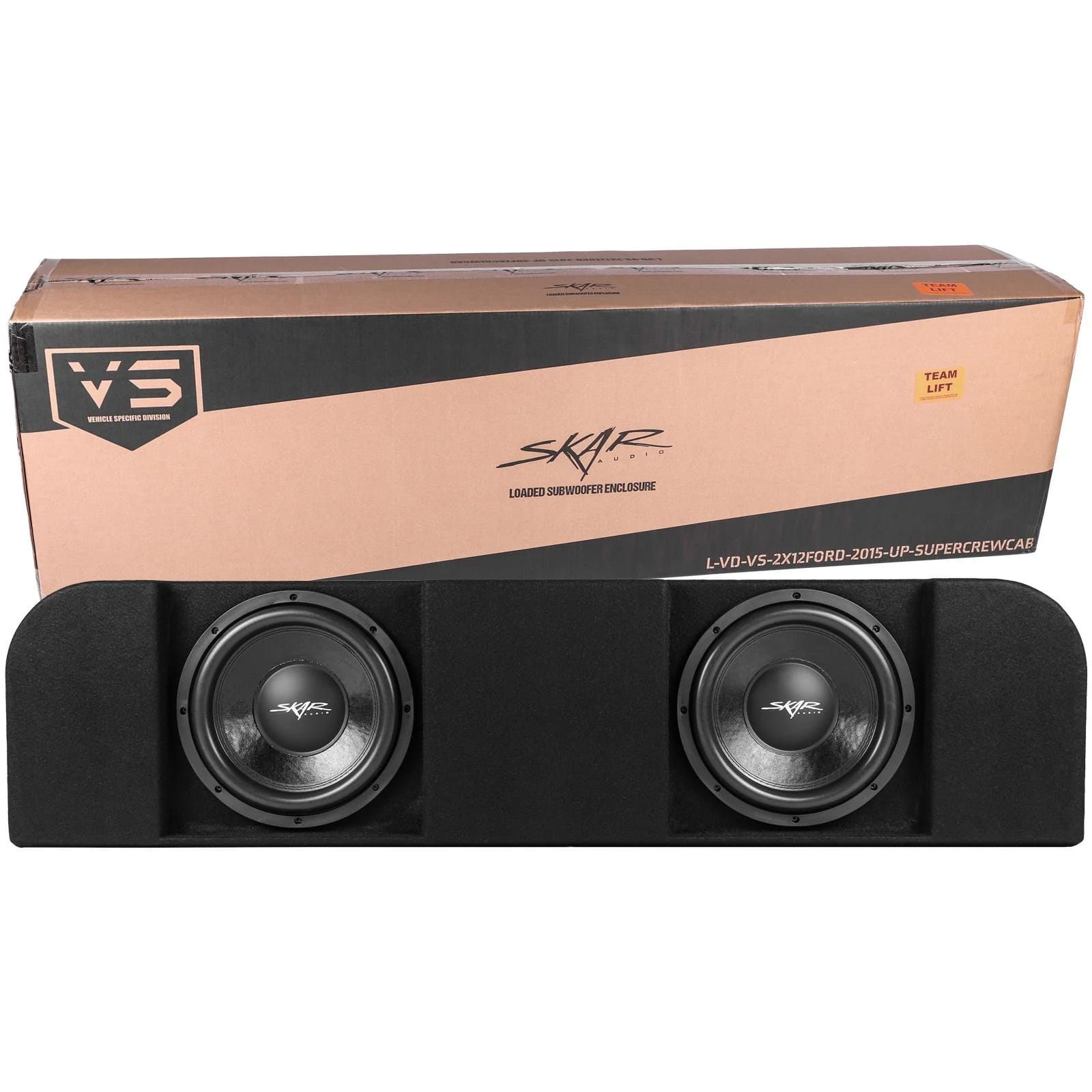 Dual 12" 1,600W Max Power Loaded Subwoofer Enclosure Compatible with 2015-2026 Ford F-150 Super Crew Cab Trucks #7