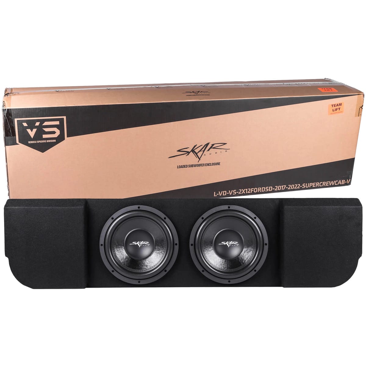 Dual 12" 1,600W Max Power Loaded Subwoofer Enclosure Compatible with 2017-2025 Ford Super Duty (F-250/350/450) SuperCrew Cab Trucks #9