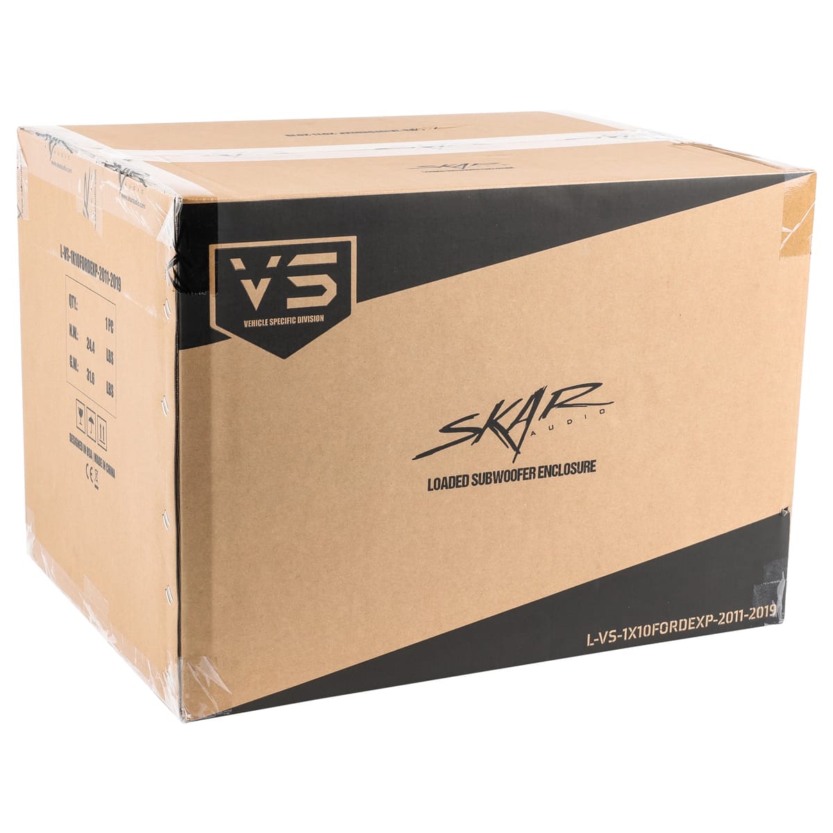 Single 10" 1000W Max Power Loaded Subwoofer Enclosure Compatible with 2011-2019 Ford Explorer Vehicles #8