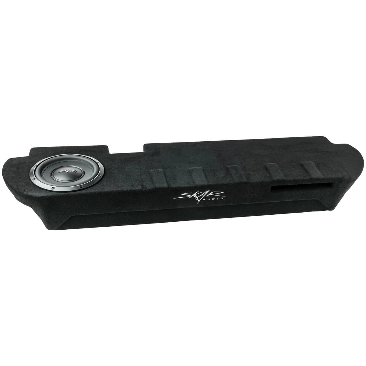 Featured Product Photo for Single 10" 1,000W Max Power Loaded Subwoofer Enclosure Compatible with 1999-2016 Ford Super Duty (F-250/350/450) Crew Cab Trucks