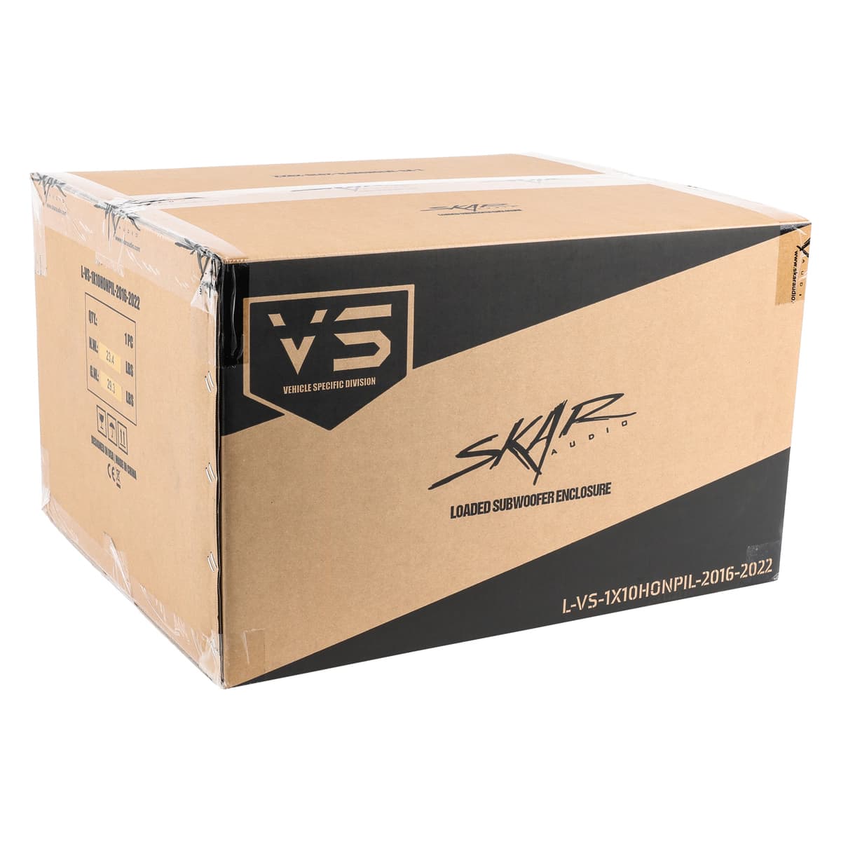 Featured Product Photo 7 for Single 10" 1,000W Max Power Loaded Subwoofer Enclosure Compatible with 2016-2022 Honda Pilot Vehicles