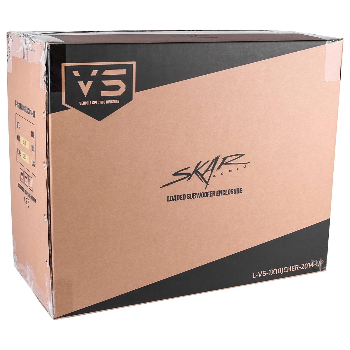 Single 10" 1,000W Max Power Loaded Subwoofer Enclosure Compatible with 2014-2023 Jeep Cherokee Vehicles #7