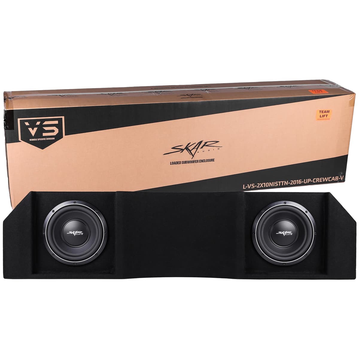 Featured Product Photo 7 for Dual 10" 2,000W Max Power Loaded Ported Subwoofer Enclosure Compatible with 2016-2025 Nissan Titan Crew Cab Trucks