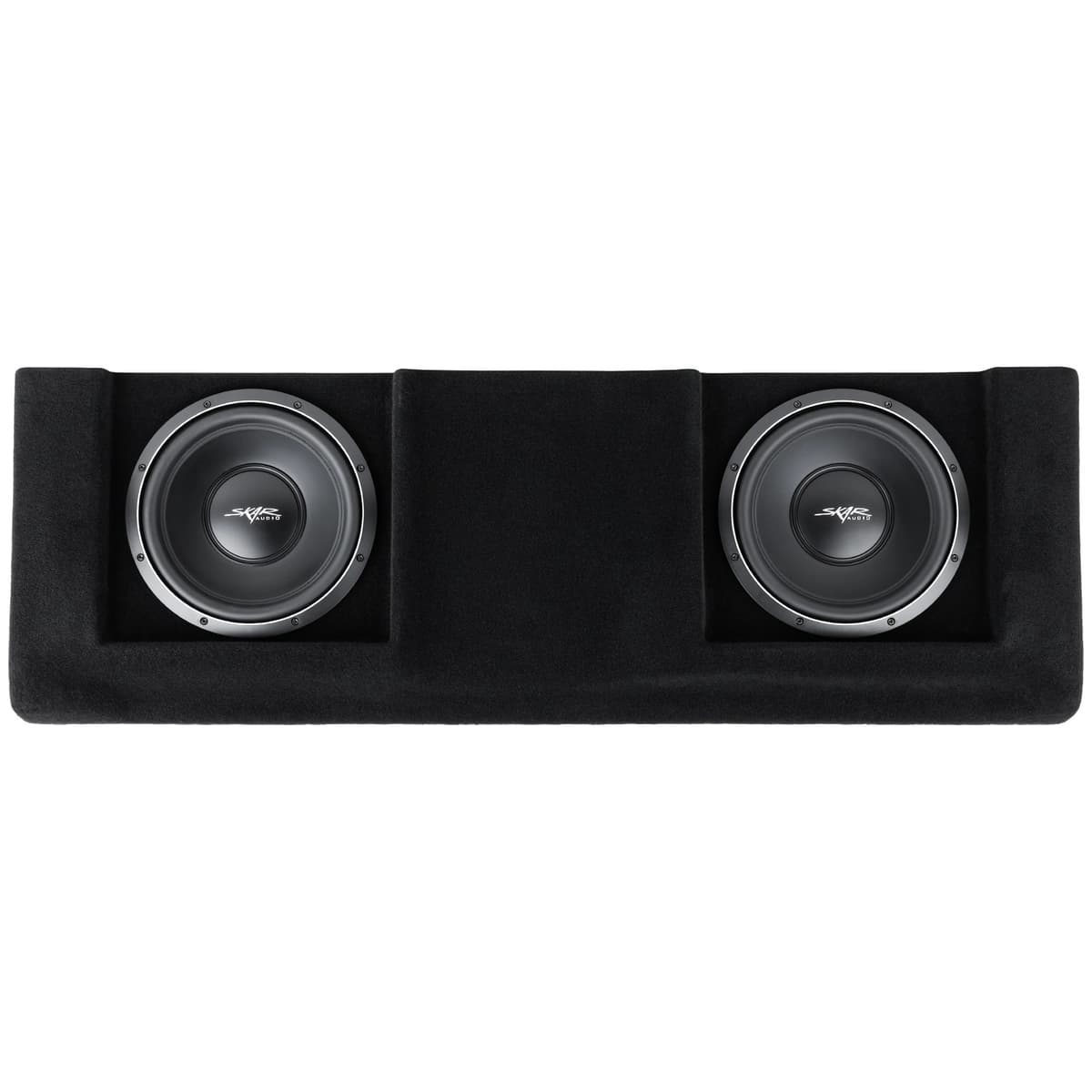 Featured Product Photo 1 for Dual 12" 2,000W Max Power Loaded Subwoofer Enclosure Compatible with 2007-2013 Chevrolet Silverado/GMC Sierra Crew Cab Trucks