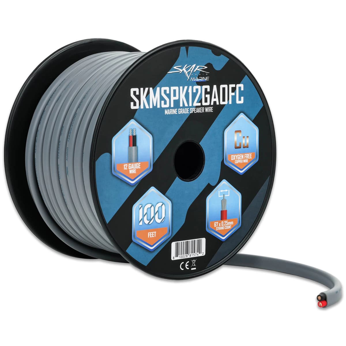 Featured Product Photo 1 for SKMSPK12GAOFC | 12-Gauge Marine Grade OFC Speaker Wire