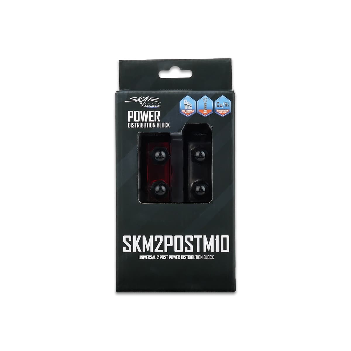 Featured Product Photo 6 for SKM2POSTM10 | 2-Post M10 Marine Universal Distribution Blocks