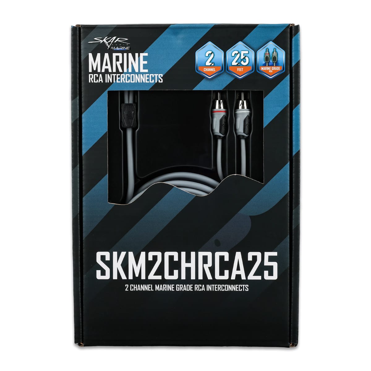 SKM2CHRCA25 | 25 Ft 2-Channel Marine Grade RCA Interconnect Cable #6
