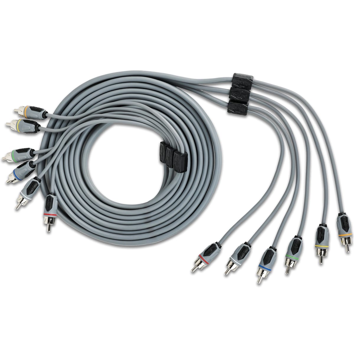 SKM6CHRCA12 | 12 Ft 6-Channel Marine Grade RCA Interconnect Cable #1