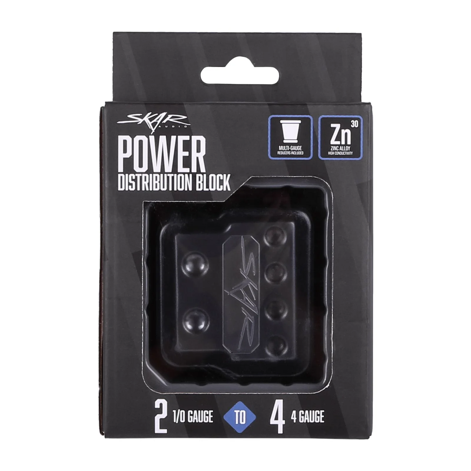 SK-DIST-BLK4 | Dual 1/0 Gauge to Quad 4 Gauge Power Distribution Block #8