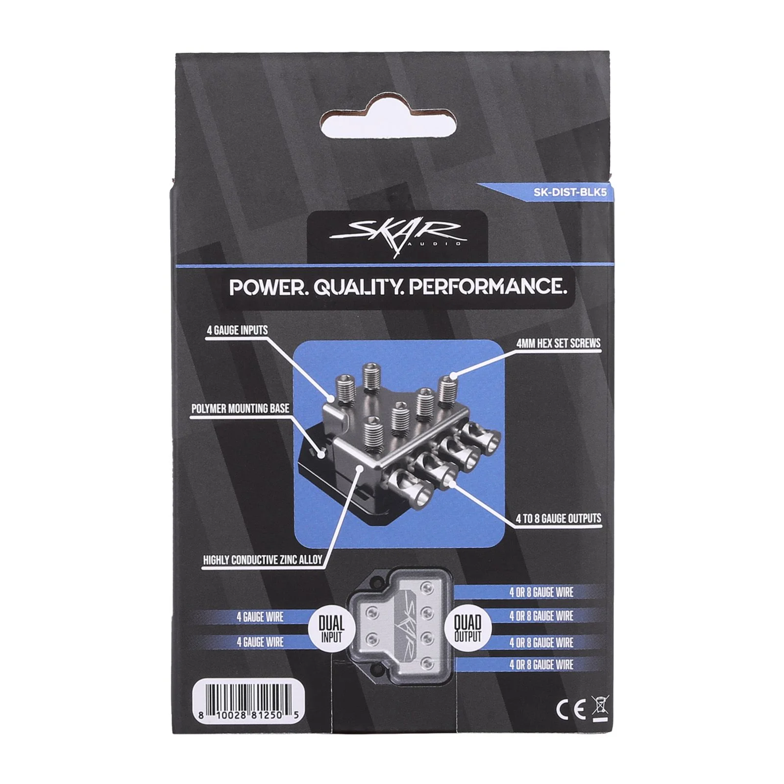 SK-DIST-BLK5 | Dual 4 Gauge to Quad 4/8 Gauge Power Distribution Block #7