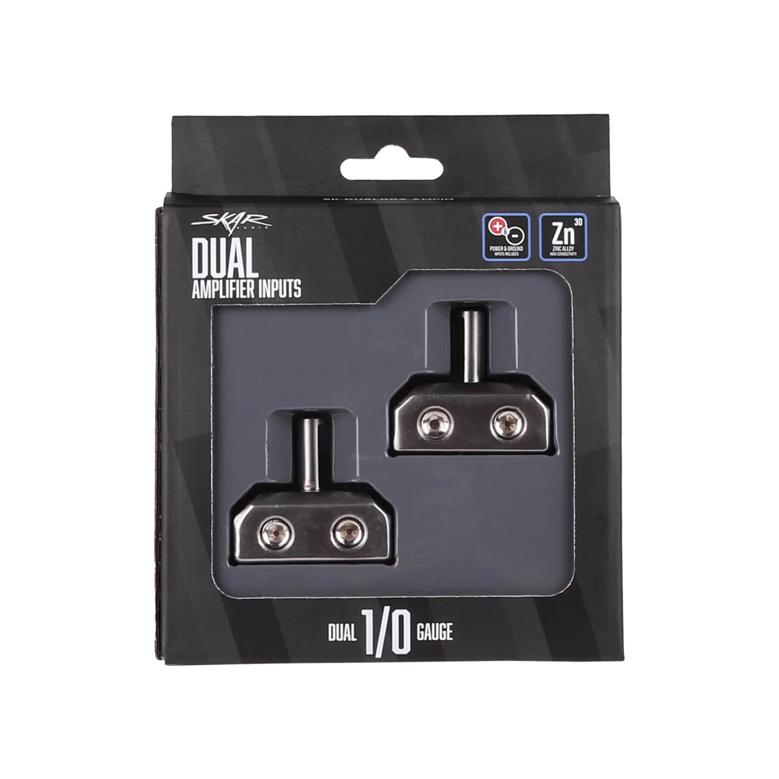 SK-DUAL0GA-AMPIN | Dual 1/0 Gauge to 1/0 Gauge Amplifier Input Adapters #8