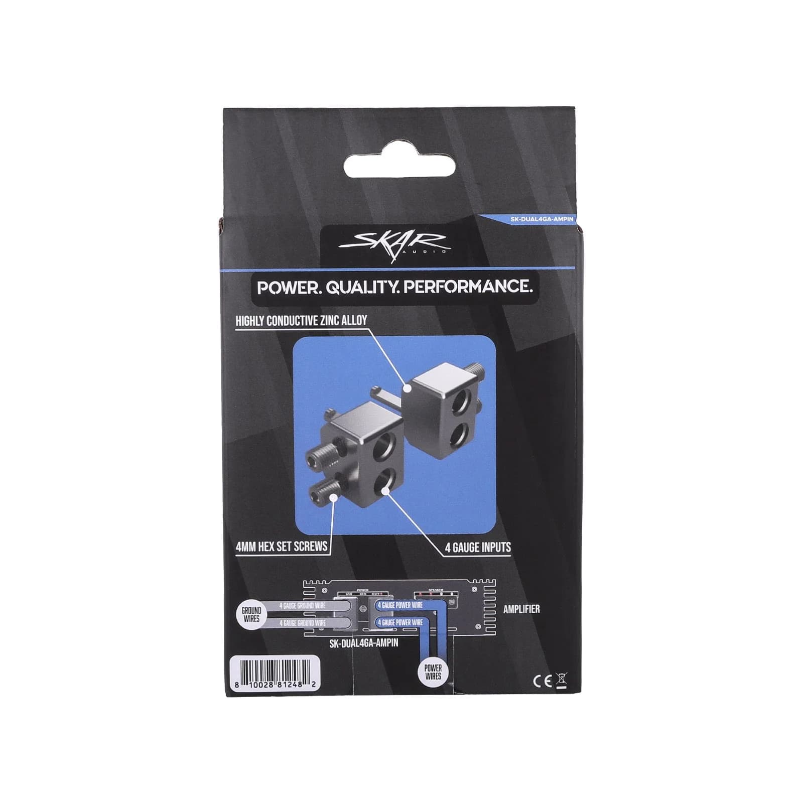 Featured Product Photo 6 for SK-DUAL4GA-AMPIN | Dual 4 Gauge to 4 Gauge Amplifier Input Adapters