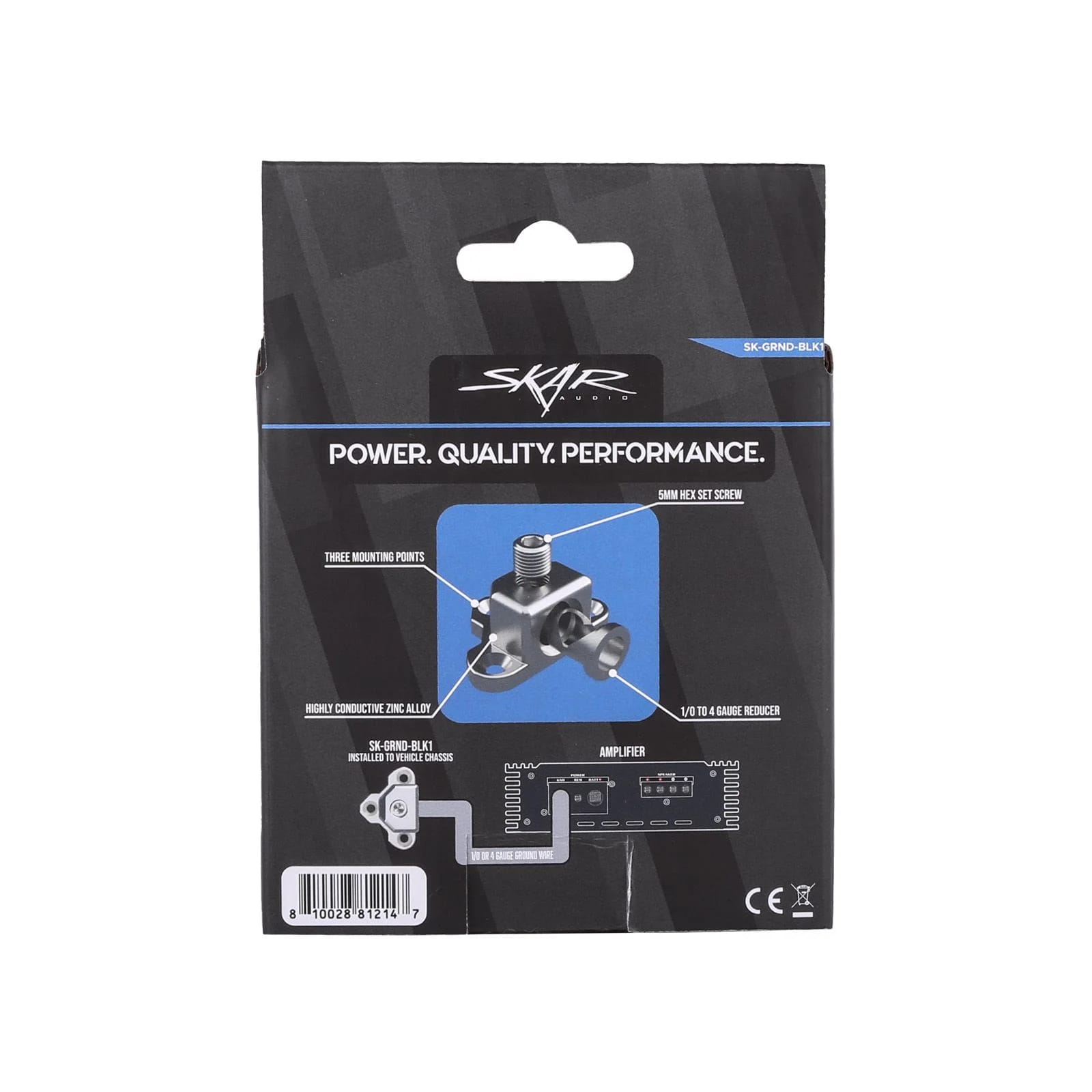 SK-GRND-BLK1 | Single 1/0 or 4 Gauge Ground Termination Block #7