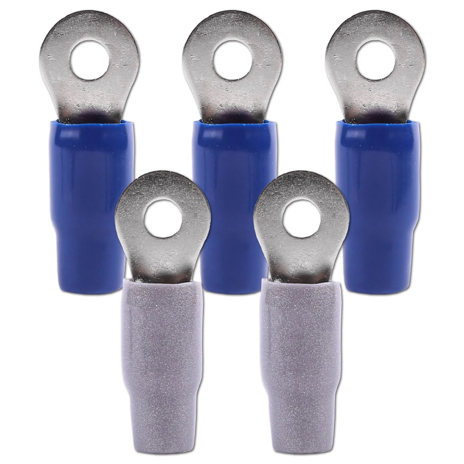 SKRING-TERM-0GA-5PK | 1/0 Gauge (5/16") Nickel Plated Premium Ring Terminals (5-Pack) #1