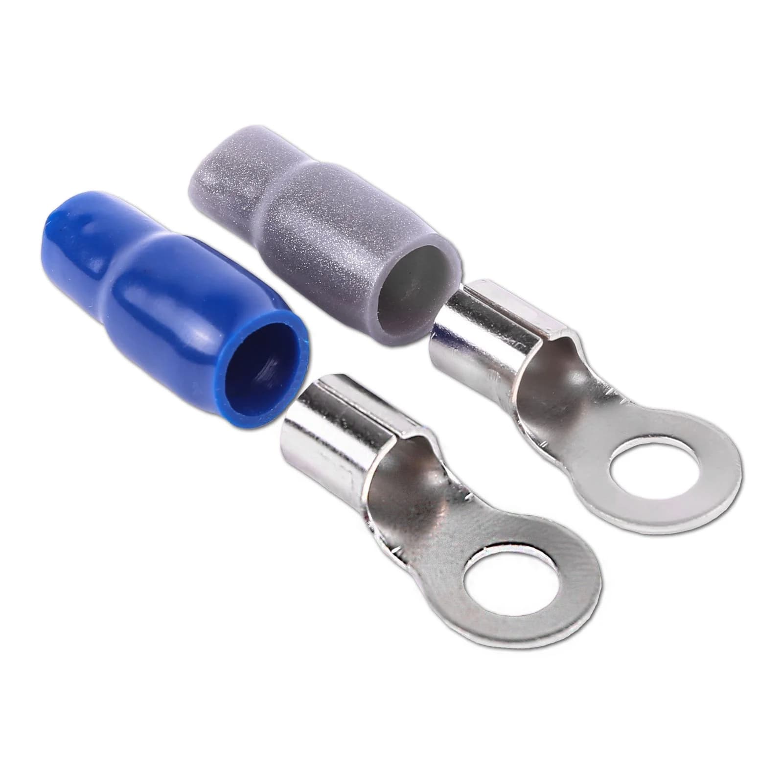 Featured Product Photo 2 for SKRING-TERM-4GA-10PK | 4 Gauge (5/16") Nickel Plated Premium Ring Terminals (10-Pack)