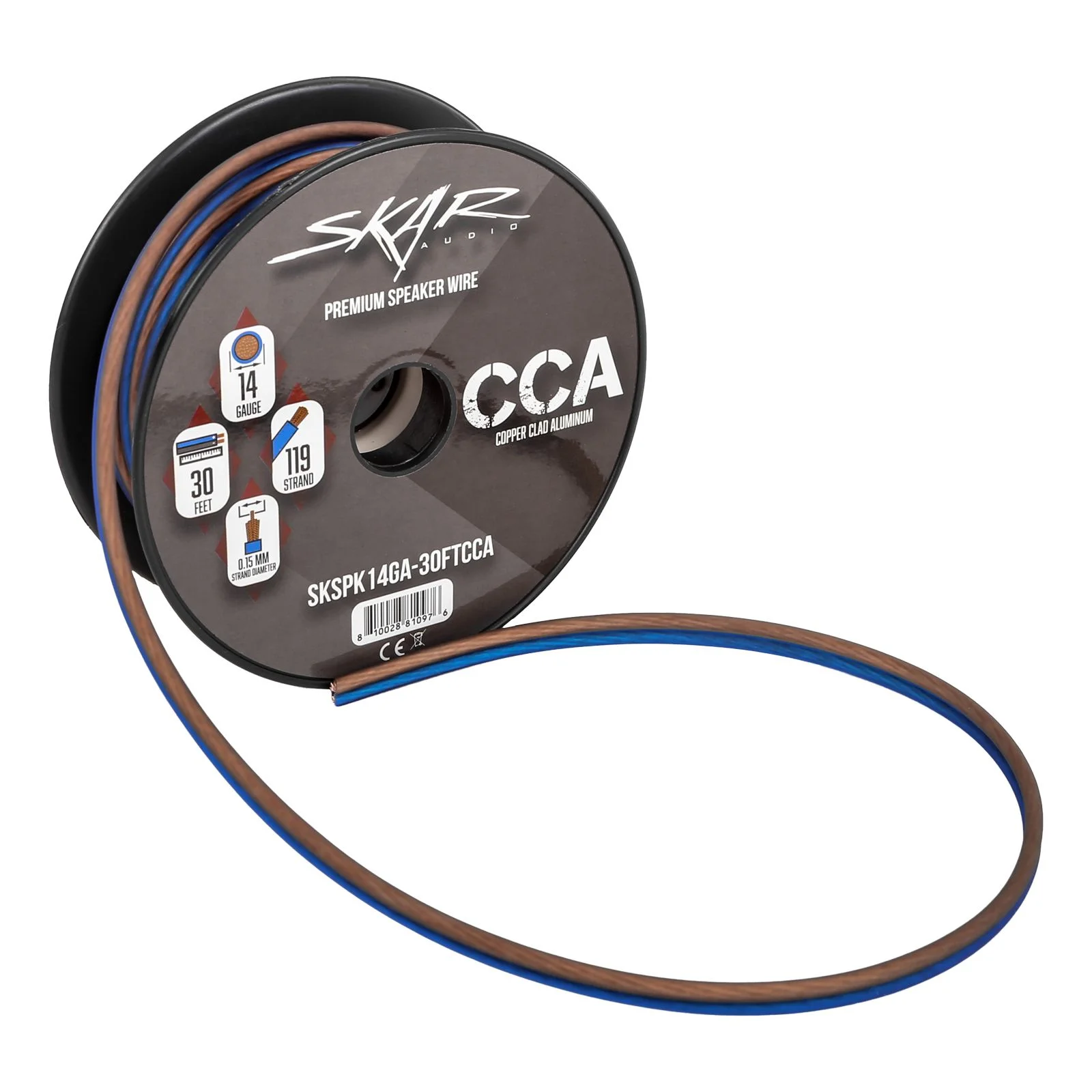 Featured Product Photo 5 for 14-Gauge Performance Series (CCA) Speaker Wire - Blue/Brown
