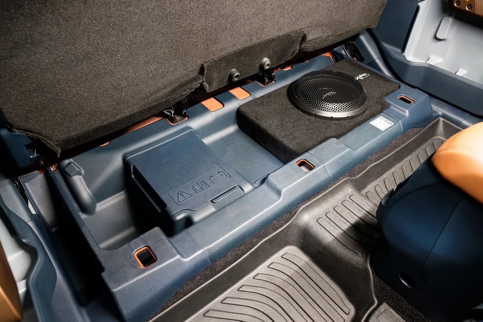 Skar Audio VS-1X10FORDMAV-2022-UP enclosure installation example — view 3