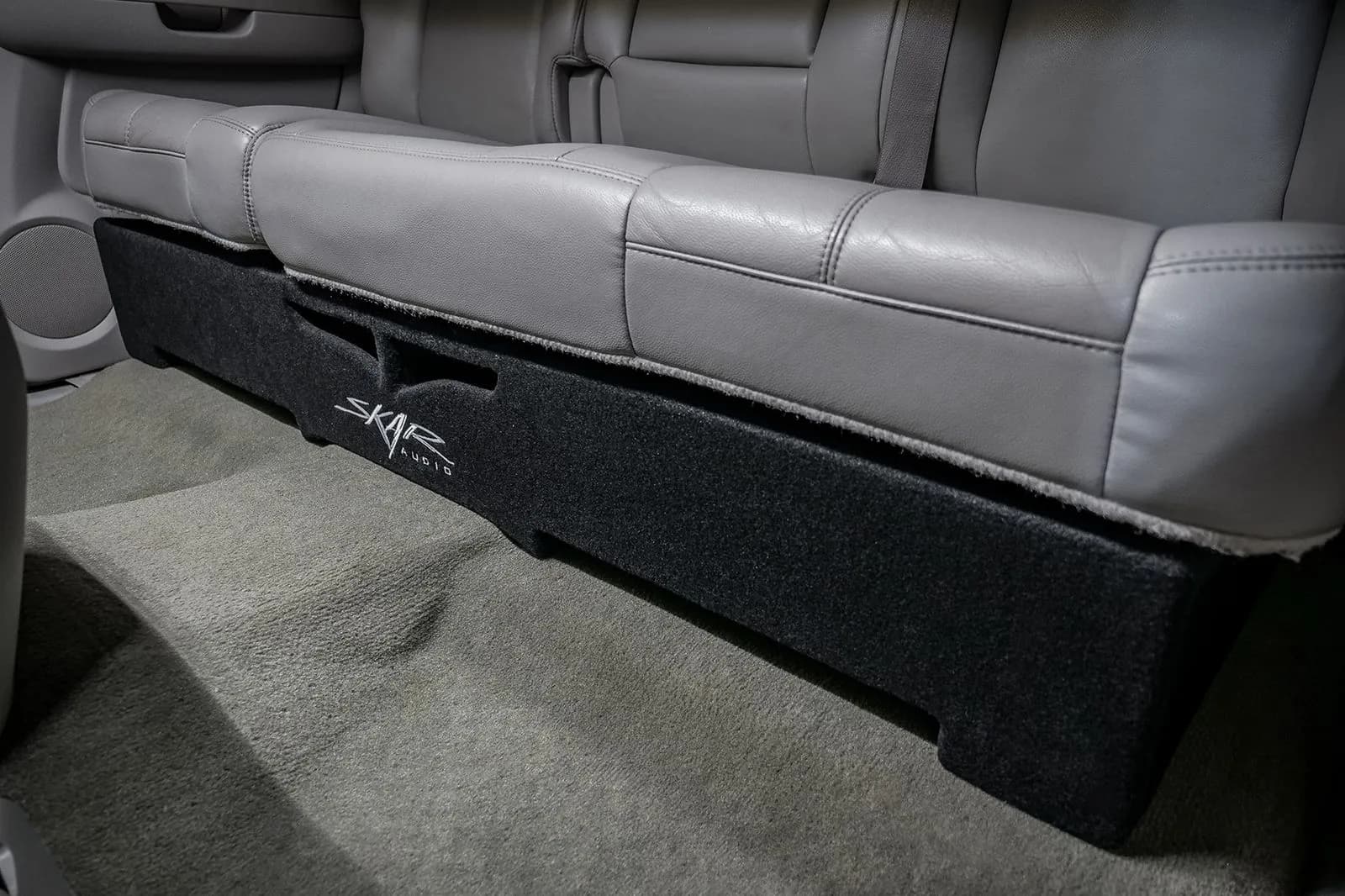 Skar Audio VS-2X10GM-2007-2013-CREWCAB-V enclosure installation example — view 1