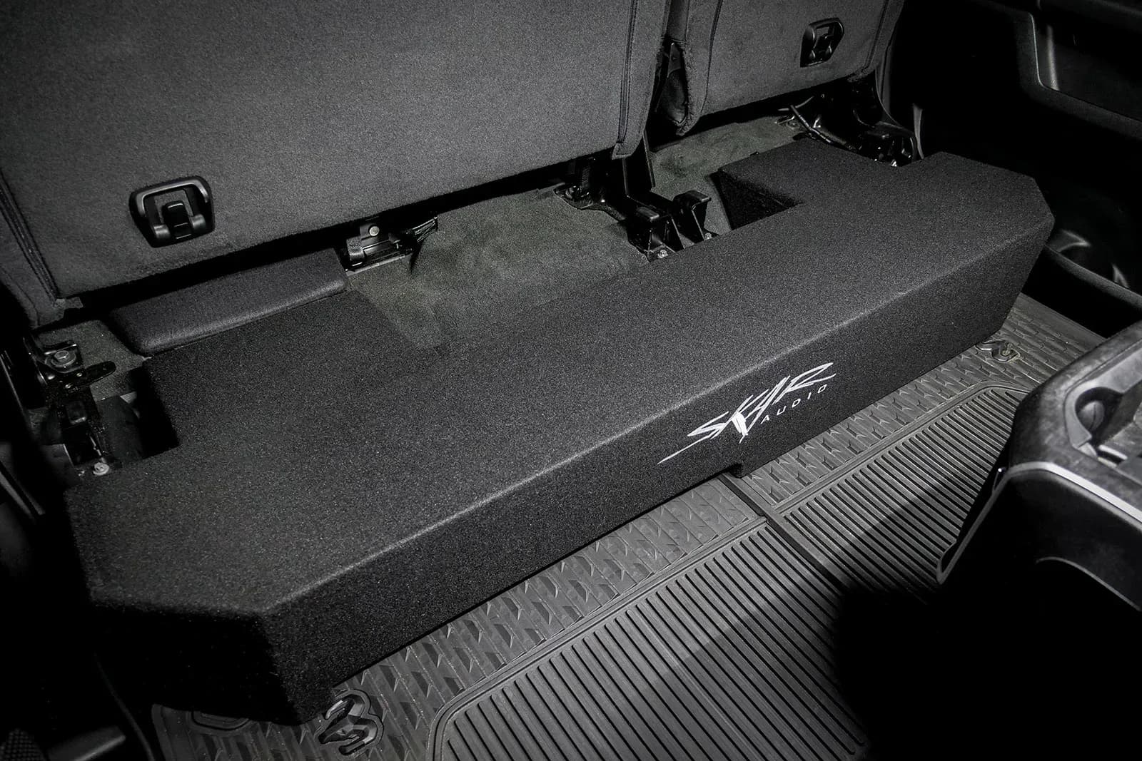 Skar Audio VS-2X10RAM-2019-UP-V enclosure installation example — view 2